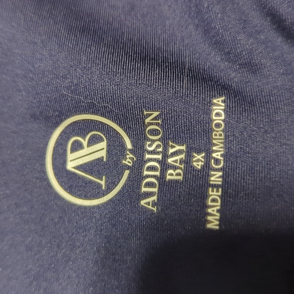 *new with tags* Addison Bay Navy Cropped Leggings with Pink Stripes size 4X - Picture 3 of 6